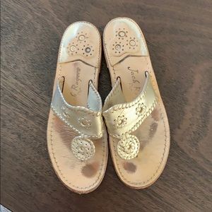 Jack Rogers Hampton Sandals - Platinum